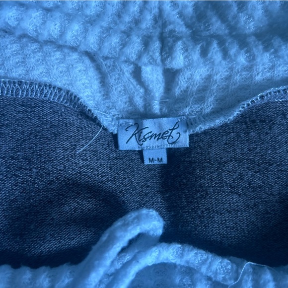 Kismet Women's USM Grey and Pink Cowl Neck Sweater - Picture 5 of 7